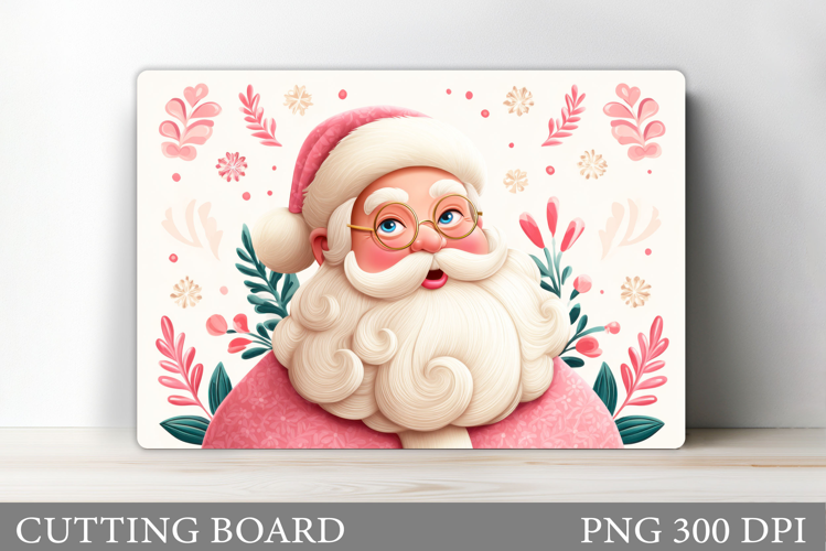 Santa Claus Cutting Board. Christmas Cutting Board
