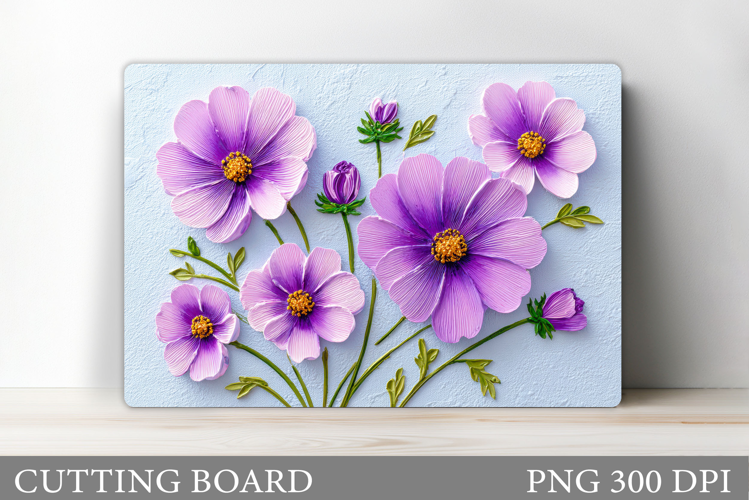 Flowers Cutting Board. Floral Cutting Board Sublimation