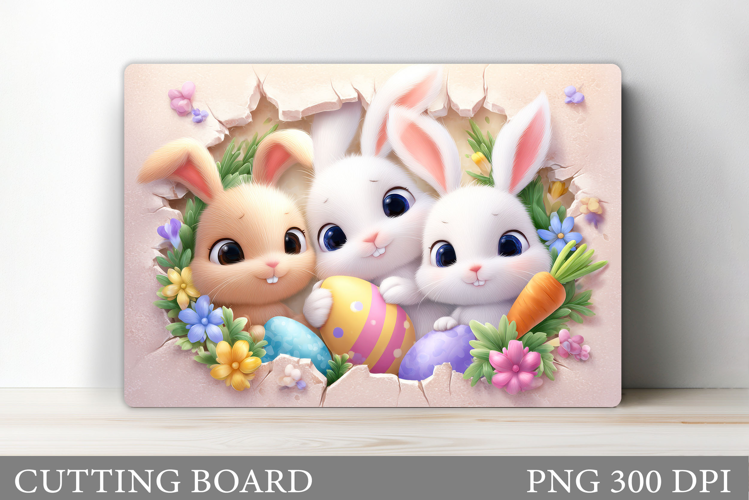 Easter Bunny Cutting Board. Easter Cutting Board Design