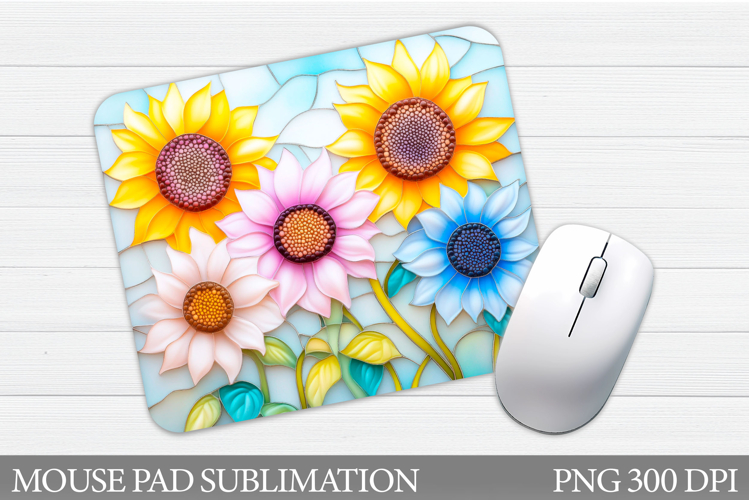 Sunflowers Mouse Pad. Flowers Mouse Pad Design