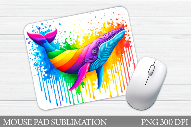 Whale Mouse Pad Design. Whale Sublimation