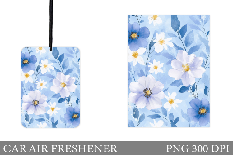 Floral Car Air Freshener. Flowers Car Air Freshener Design
