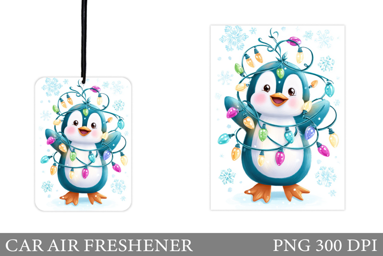 Cute Penguin Car Air Freshener. Christmas Car Air Freshener