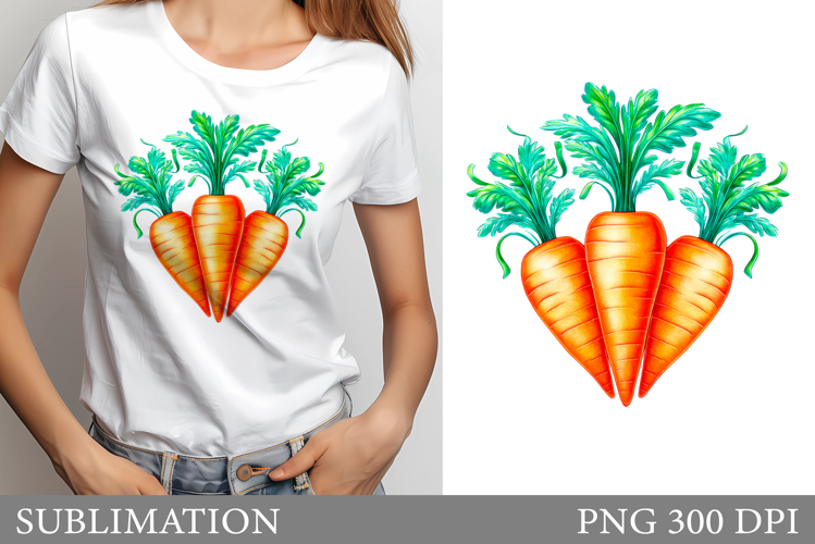 Carrot T-Shirt Design. Carrot Sublimation