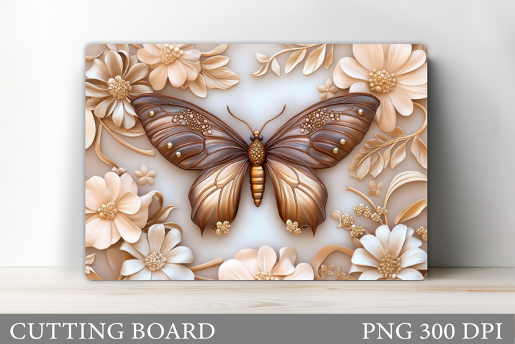 Butterfly Cutting Board. Flower Cutting Board Sublimation