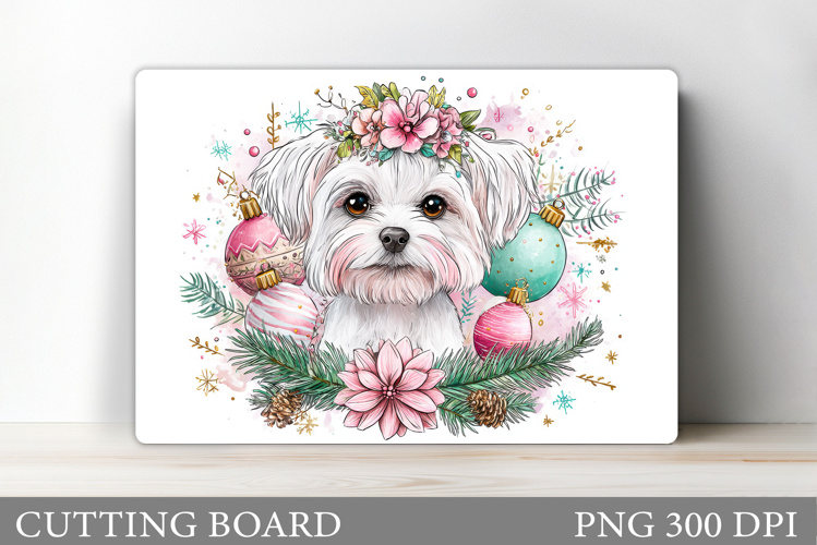 Christmas Dog Cutting Board. Christmas Cutting Board Design