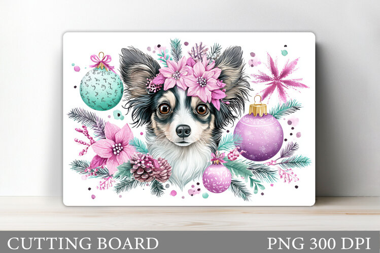 Christmas Dog Cutting Board. Christmas Cutting Board Design example image 1