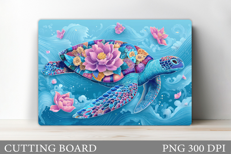 Sea Turtle Cutting Board Design. Sea Turtle Sublimation