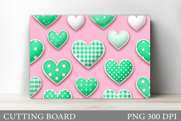 Hearts Cutting Board Design. Hearts Kitchen Cutting Board