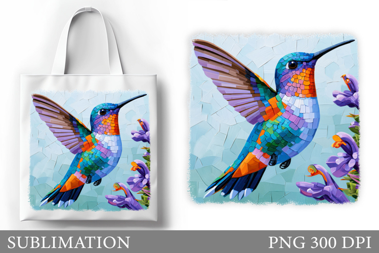 Hummingbird Tote Bag Design. Hummingbird Sublimation