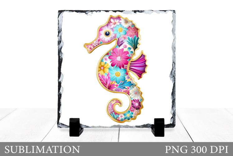 Seahorse Slate Sublimation. Seahorse Sublimation