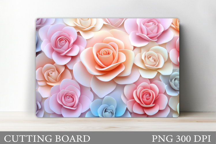 Roses Cutting Board. Flowers Cutting Board Sublimation