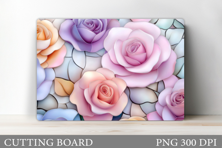 Roses Cutting Board. Flowers Cutting Board Sublimation