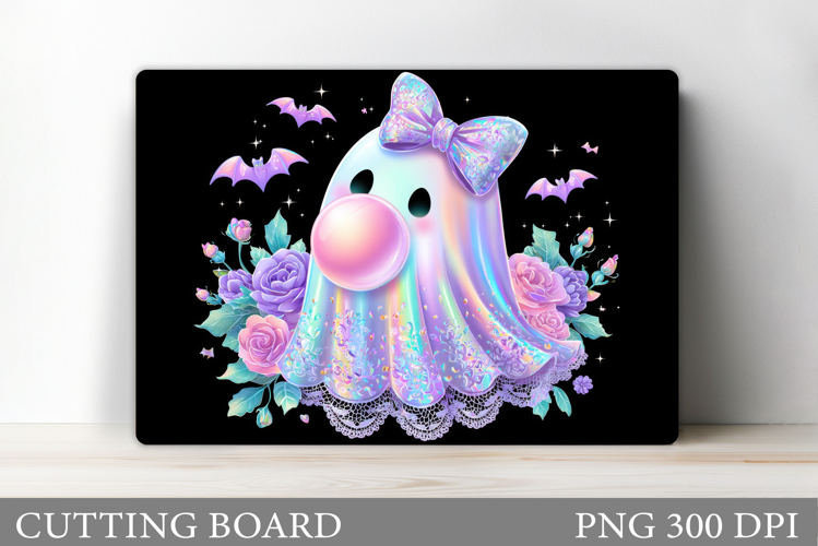 Ghost Cutting Board Sublimation. Halloween Cutting Board