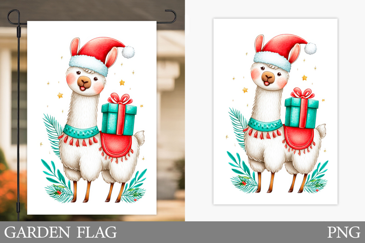 Christmas Lama Kitchen Towel. Christmas Kitchen Towel Design