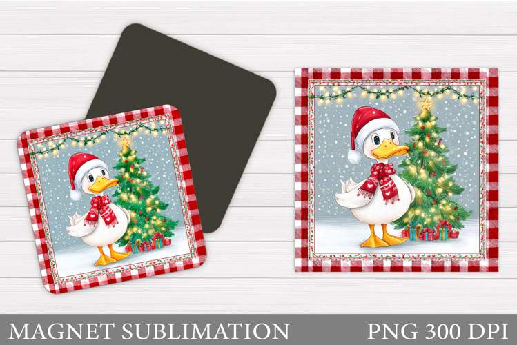 Christmas Goose Magnet. Christmas Magnet Sublimation