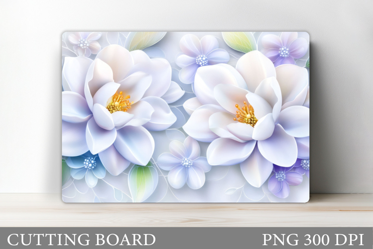 Flowers Cutting Board. Floral Cutting Board Sublimation