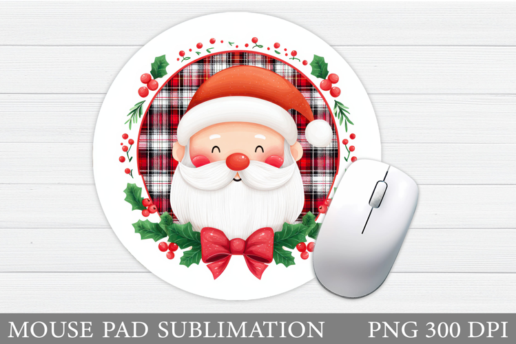 Santa Claus Mouse Pad. Christmas Mouse Pad Sublimation
