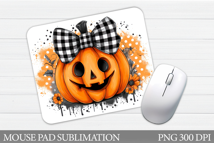 Halloween Pumpkin Mouse Pad. Halloween Mouse Pad Sublimation