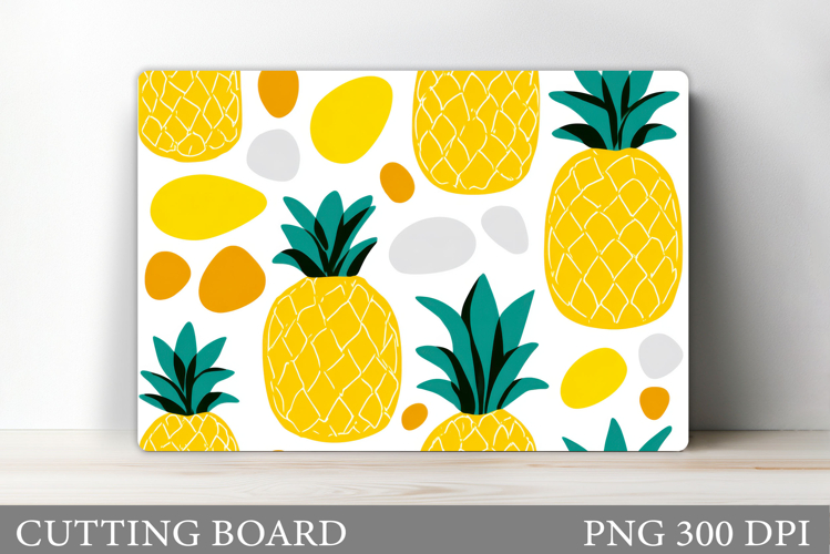 Pineapple Cutting Board. Summer Cutting Board Sublimation