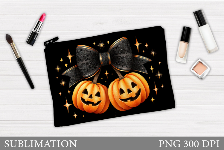 Halloween Pumpkin Makeup Bag. Halloween Makeup Bag Design