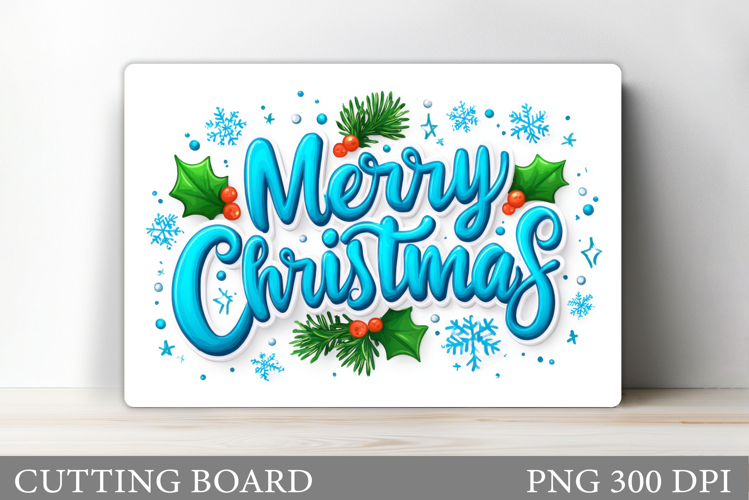 Christmas Cutting Board Design. Christmas Sublimation