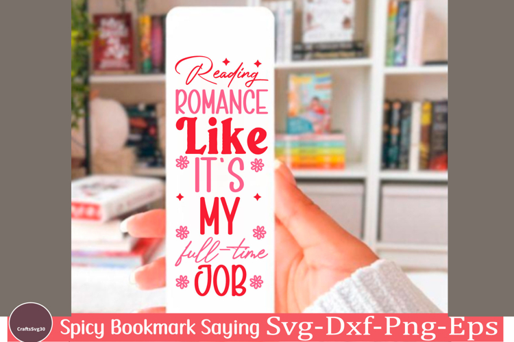 Spicy Bookmark Saying SVG Book Lovers png