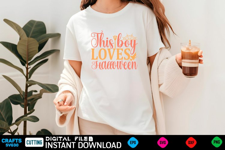 Halloween Svg Design,Halloween Quotes Spooky Halloween T-Shi example image 1