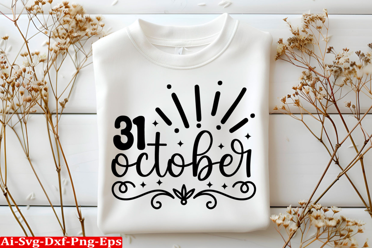 31 October Halloween SVG Design