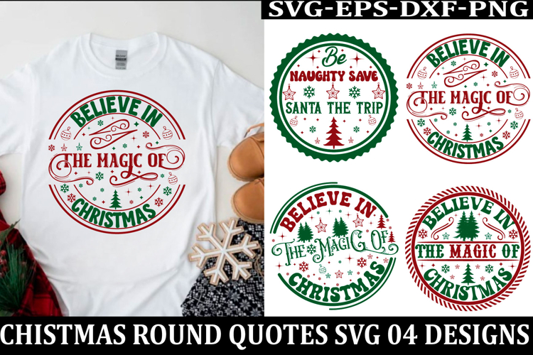 Christmas Round sign Svg holiday quotes Svg design Christmas