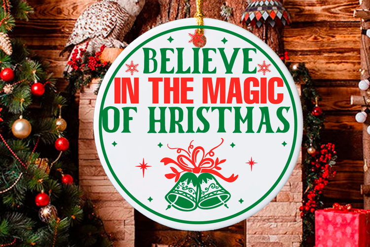 Christmas Round sign Svg Design Round Sign SVG quotes