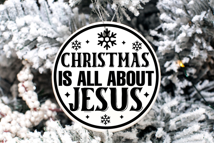 Christmas Round sign Svg Design Round Sign SVG quotes