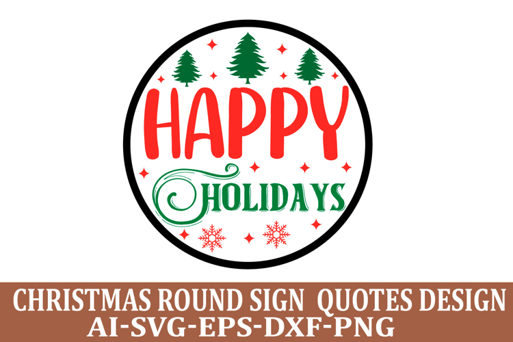 Round Christmas Ornament Svg Image 7