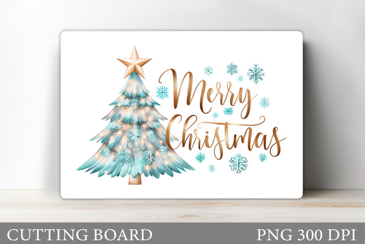 Christmas Tree Cutting Board Design. Kitchen Cutting Board