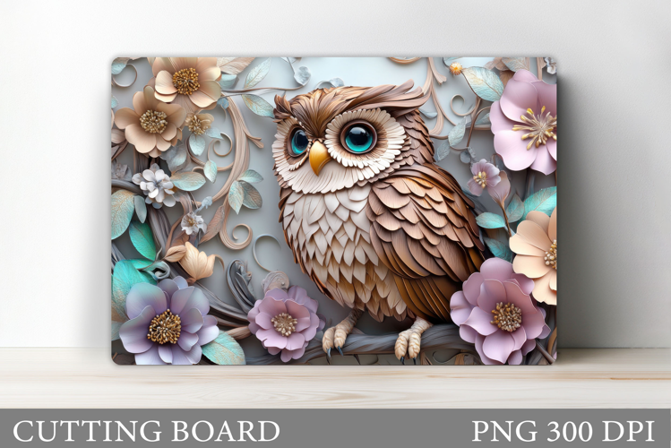 Owl Cutting Board Design. Owl Sublimation