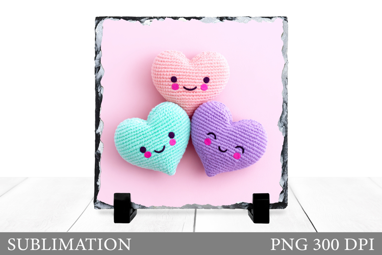 Valentines Hearts Sublimation. Valentines Hearts Slate