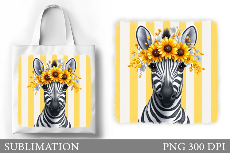 Zebra Tote Bag Design. Zebra Sublimation