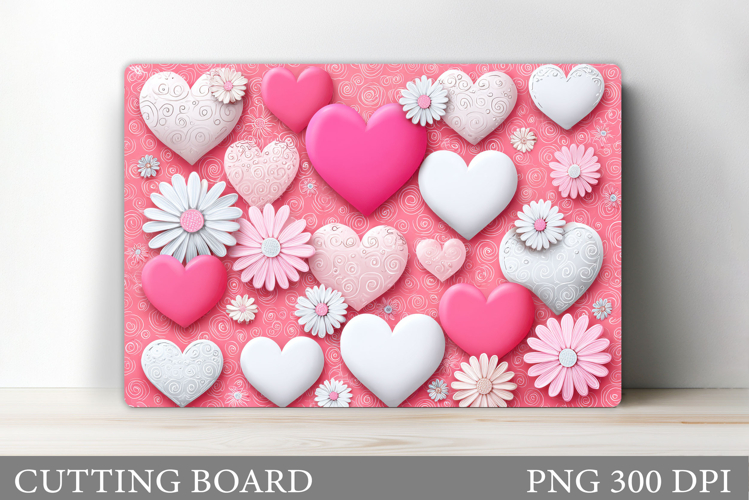 Hearts Cutting Board Design. Hearts Kitchen Cutting Board
