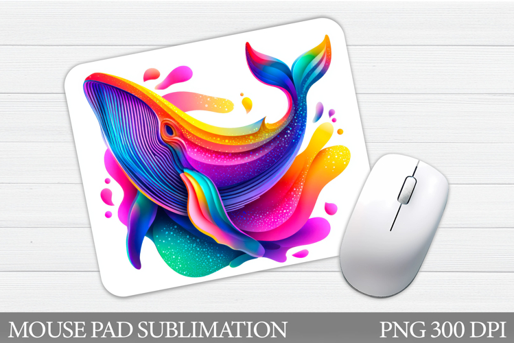Whale Mouse Pad Design. Whale Sublimation