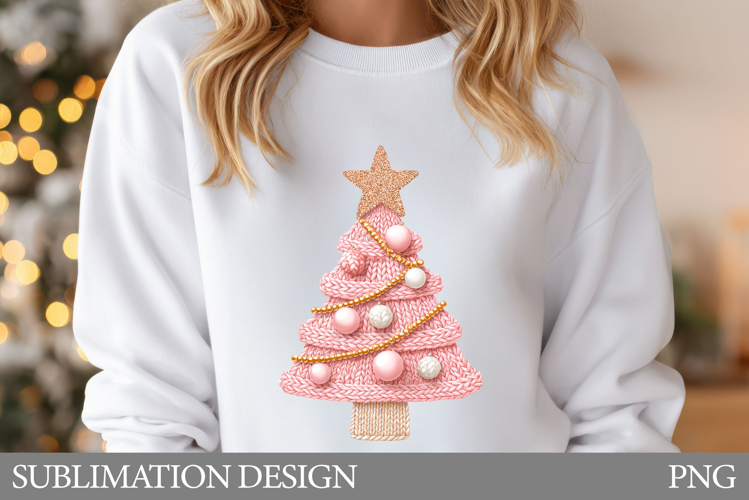 Crochet Christmas Tree T-Shirt. Christmas Tree Sublimation