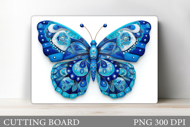 Butterfly Cutting Board Design. Butterfly Sublimation example image 1