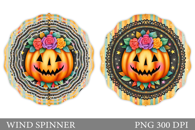 Halloween Pumpkin Wind Spinner. Halloween Wind Spinner