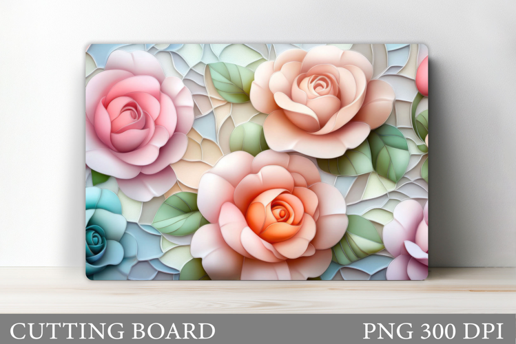 Roses Cutting Board. Flowers Cutting Board Sublimation
