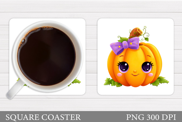 Halloween Pumpkin Coaster. Halloween Coaster Design