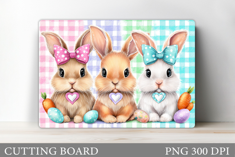 Easter Bunny Cutting Board. Easter Cutting Board Sublimation
