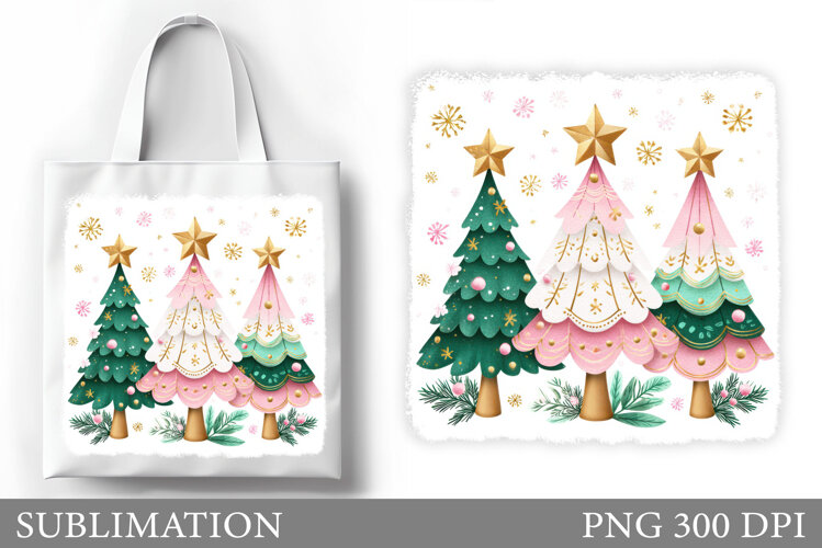 Christmas Tree Tote Bag. Christmas Tote Bag Design example image 1