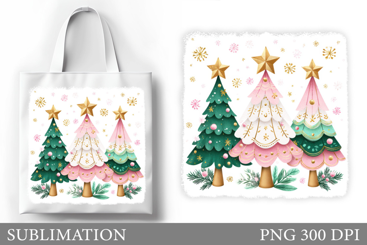 Christmas Tree Tote Bag. Christmas Tote Bag Design