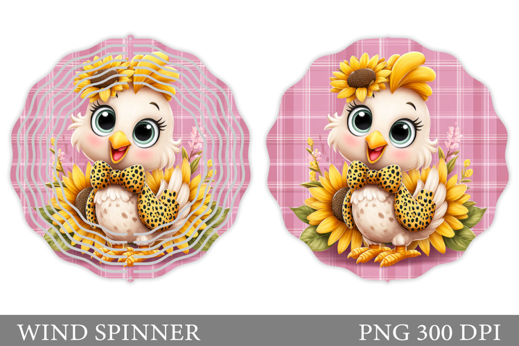Chicken Wind Spinner Sublimation. Chicken Sublimation