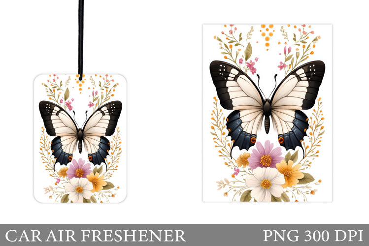 Butterfly Car Air Freshener. Car Air Freshener Sublimation