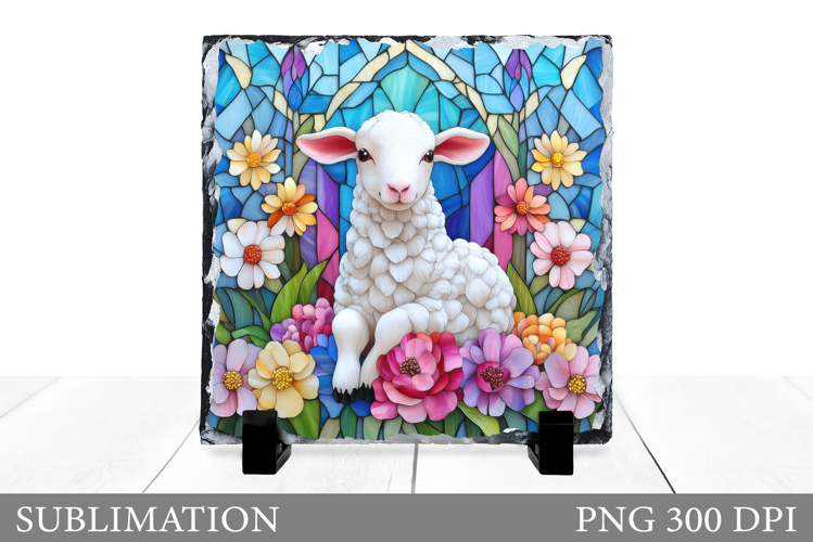 Lamb Sublimation. Cute Lamb Slate Sublimation
